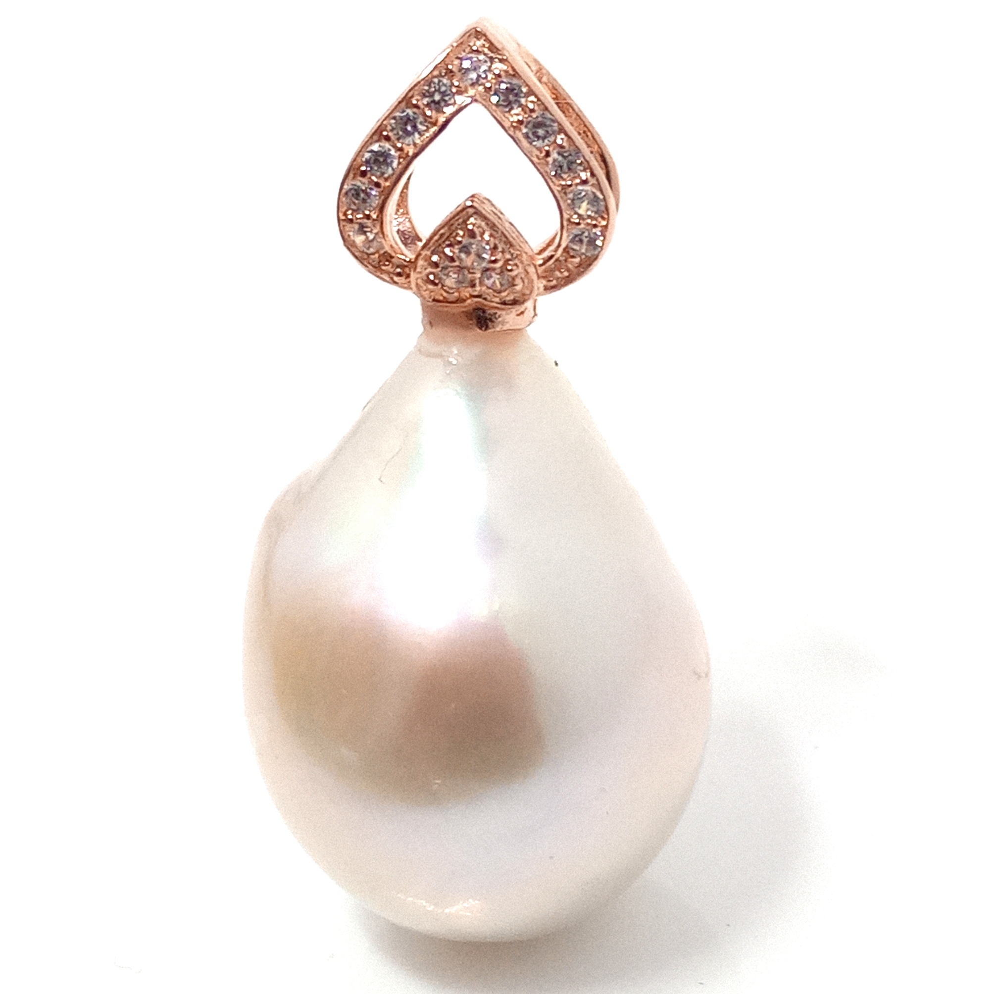 White Big Drop Pearl Pendant